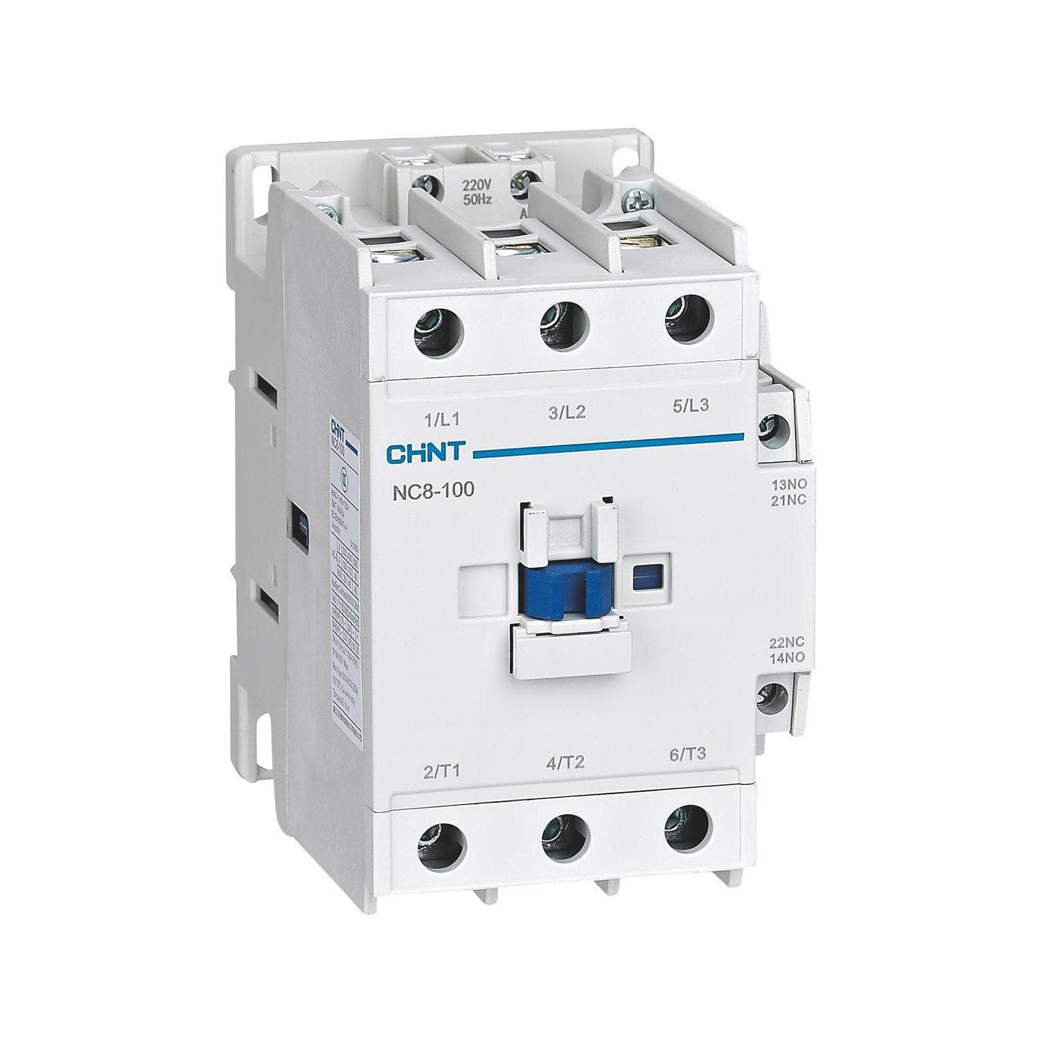 Контактор NC8-100/W 3P 100А AC/DC (24~60В) 1НО+1НЗ (R)