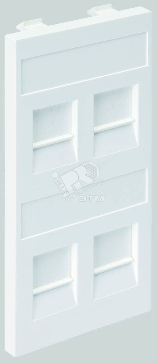 Connect Адаптер на 4 RJ45 CJ545U(FM) CJ546U(FM) шторки CIMA-модуль 52x108мм SC графит