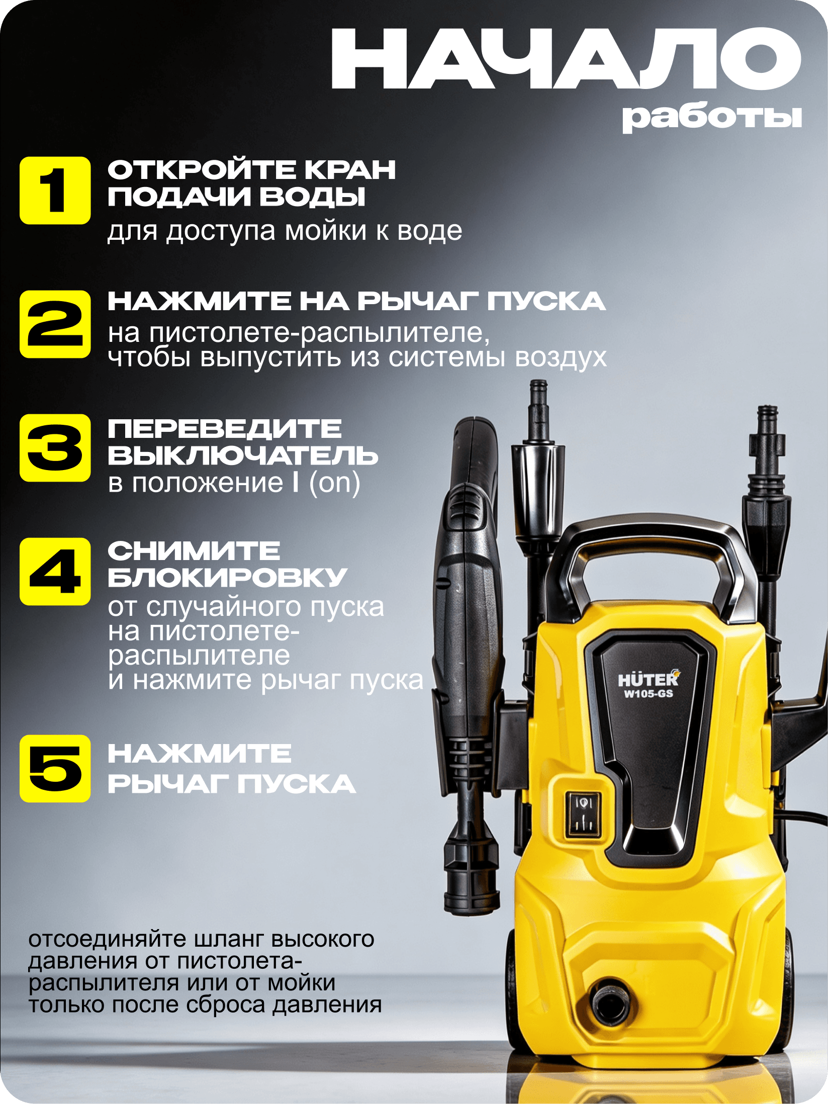 Мойка высокого давления W105-GS