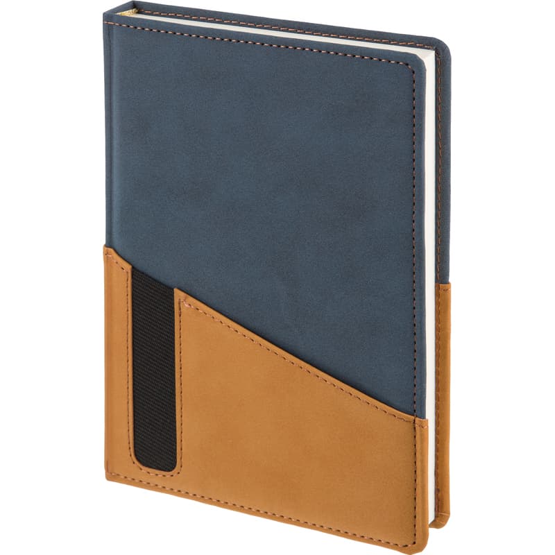 Ежедневник недатированный Attache Selection Western искусственная кожа Soft Touch А5 160 листов синий