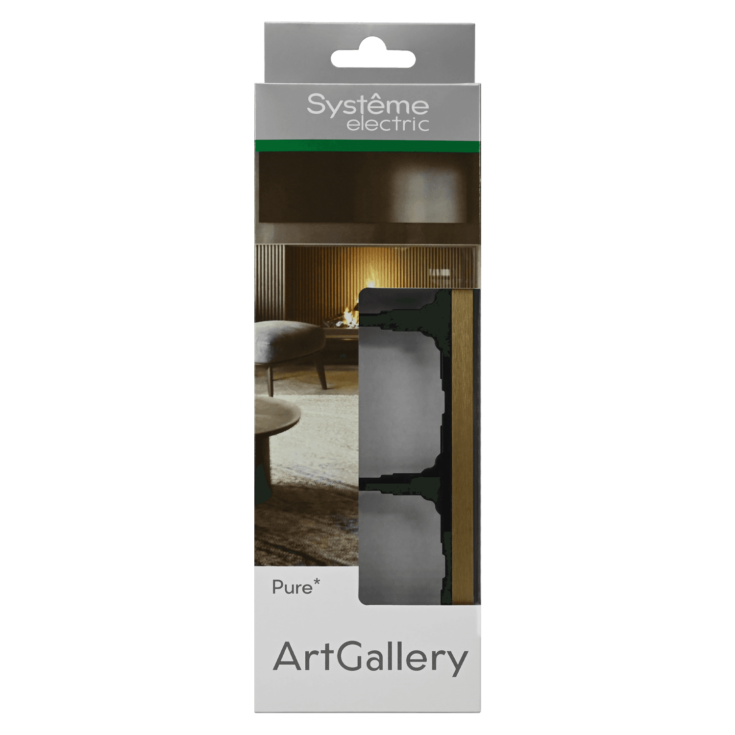 ARTGALLERY PURE 3-постовая РАМКА, МЕТАЛЛ ЛАТУНЬ