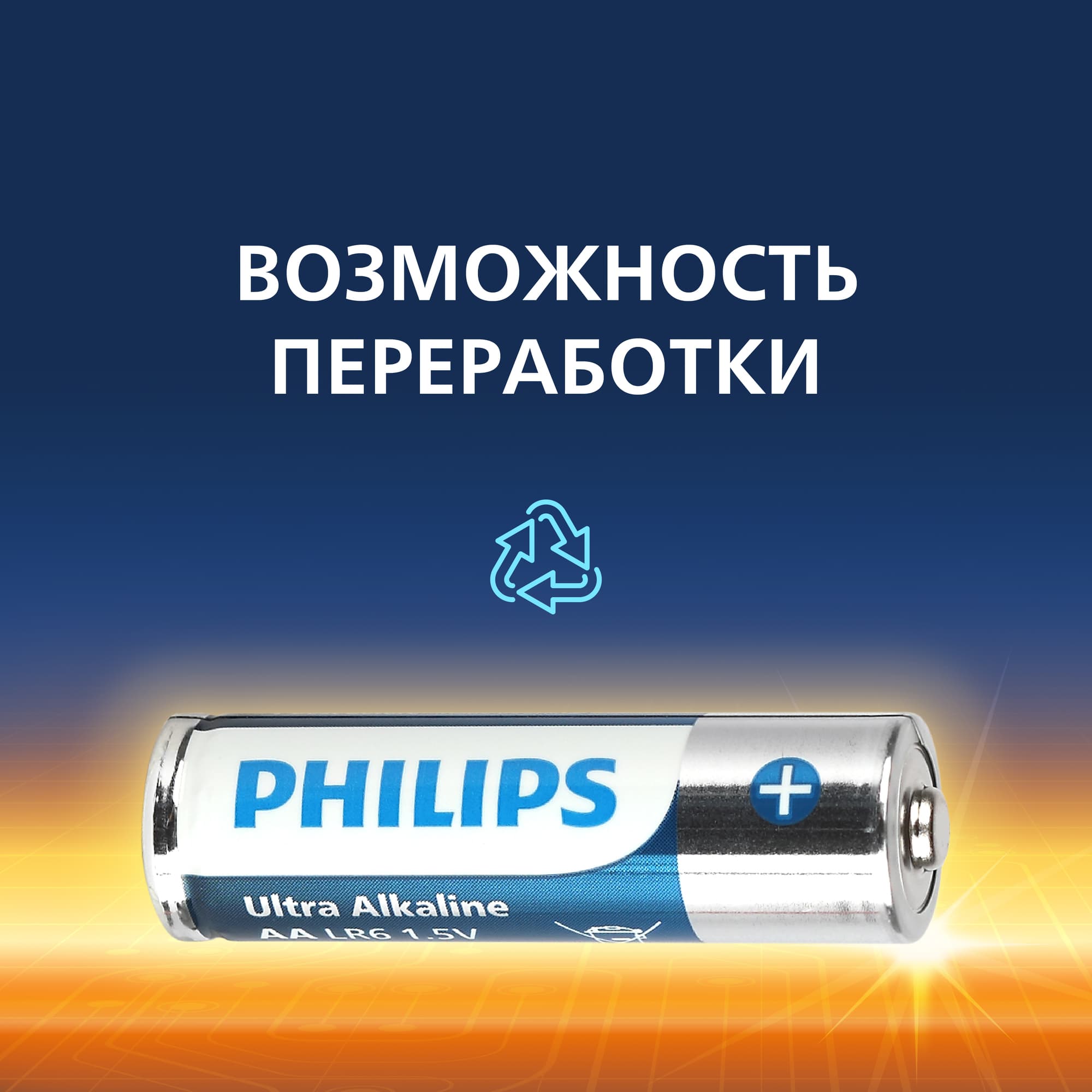 Элемент питания алкалиновый LR6E4B/51 АА 1,5v 4 шт. LR6-4BL Ultra