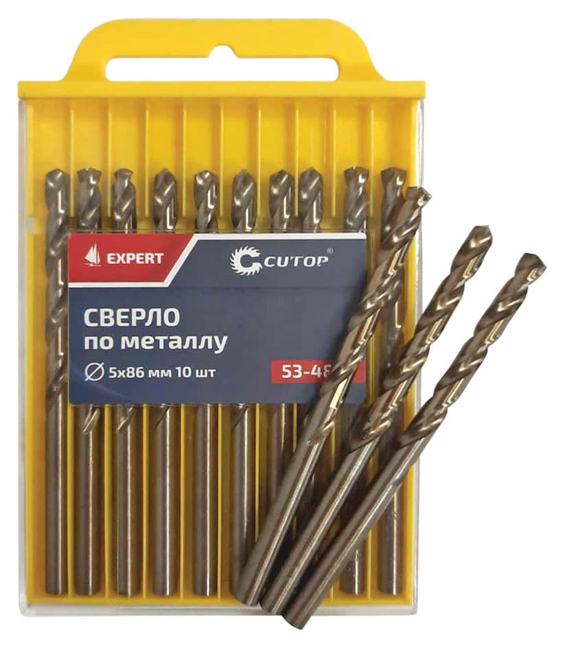 Сверло по металлу Cutop EXPERT, 9х125 мм (5 шт)