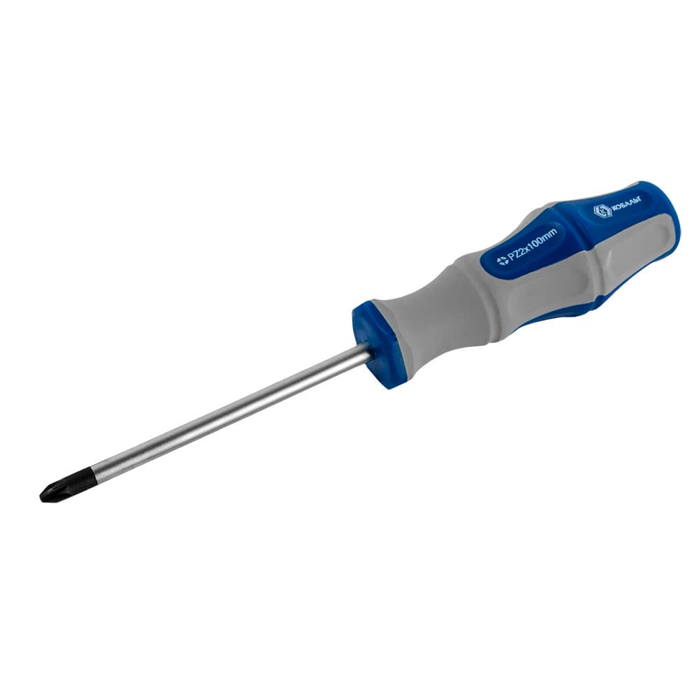 Отвертка Ultra Grip PZ-2 х 100 мм, CR-V, двухкомпонентная рукоятка, подвес