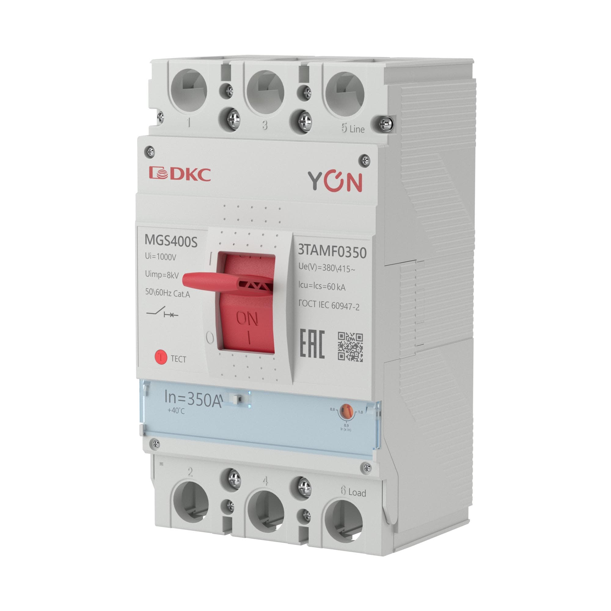 Выключатель автоматический YON MGS400 3P 280-350 A 60 kA