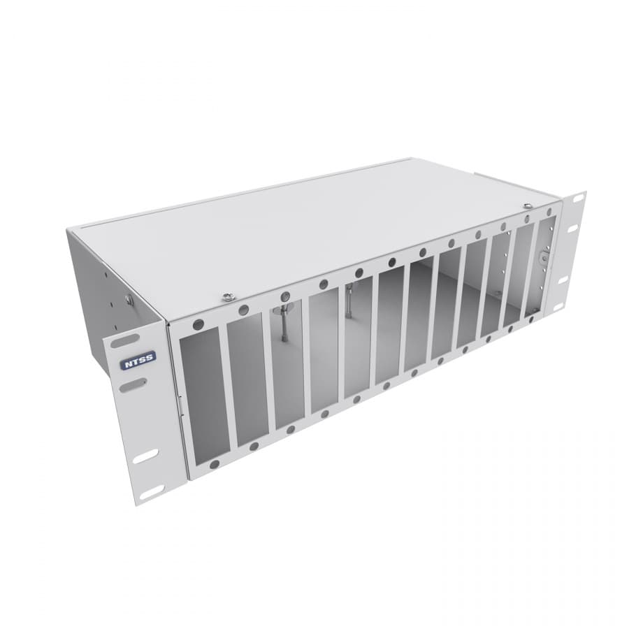 Кросс оптический 19'' укомплектованный 3U, 96 портов STUPC, 50125 мкм серый RAL 7035