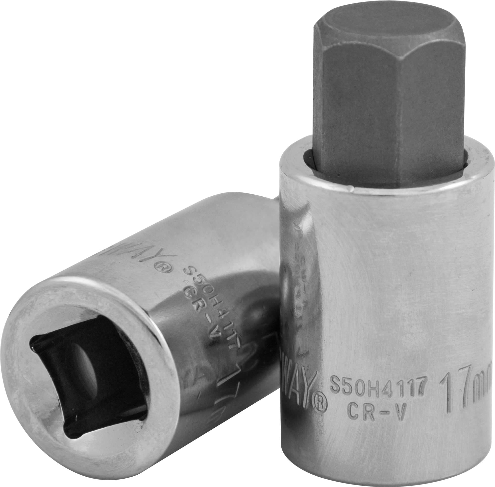 Насадка торцевая 1/4''DR с вставкой-битой, H6, 37 мм