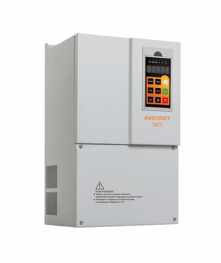Преобразователь частоты LCI-G355/P400-4 355 кВт/400 кВт, 650А/754A, трехфазный, 380В±15%, 50Гц/60Гц, IP20, с панелью управления с пожарным режимом