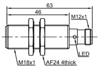 Индуктивный датчик Lanbao LR18XBF05DPO-E2