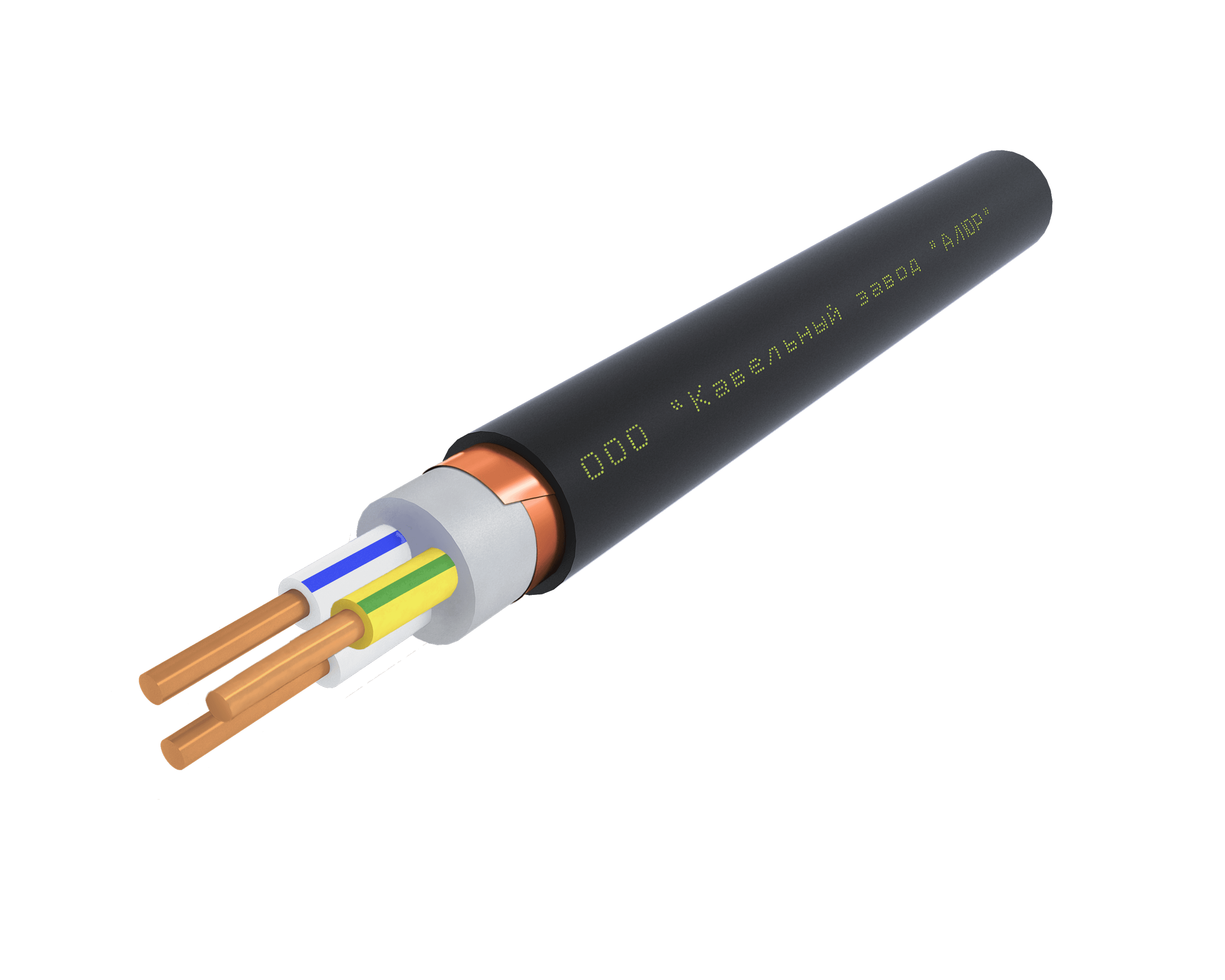 Кабель силовой ВВГЭнг(А)-LS 3х35.0 ок(N.PE)-1 Ч. бар