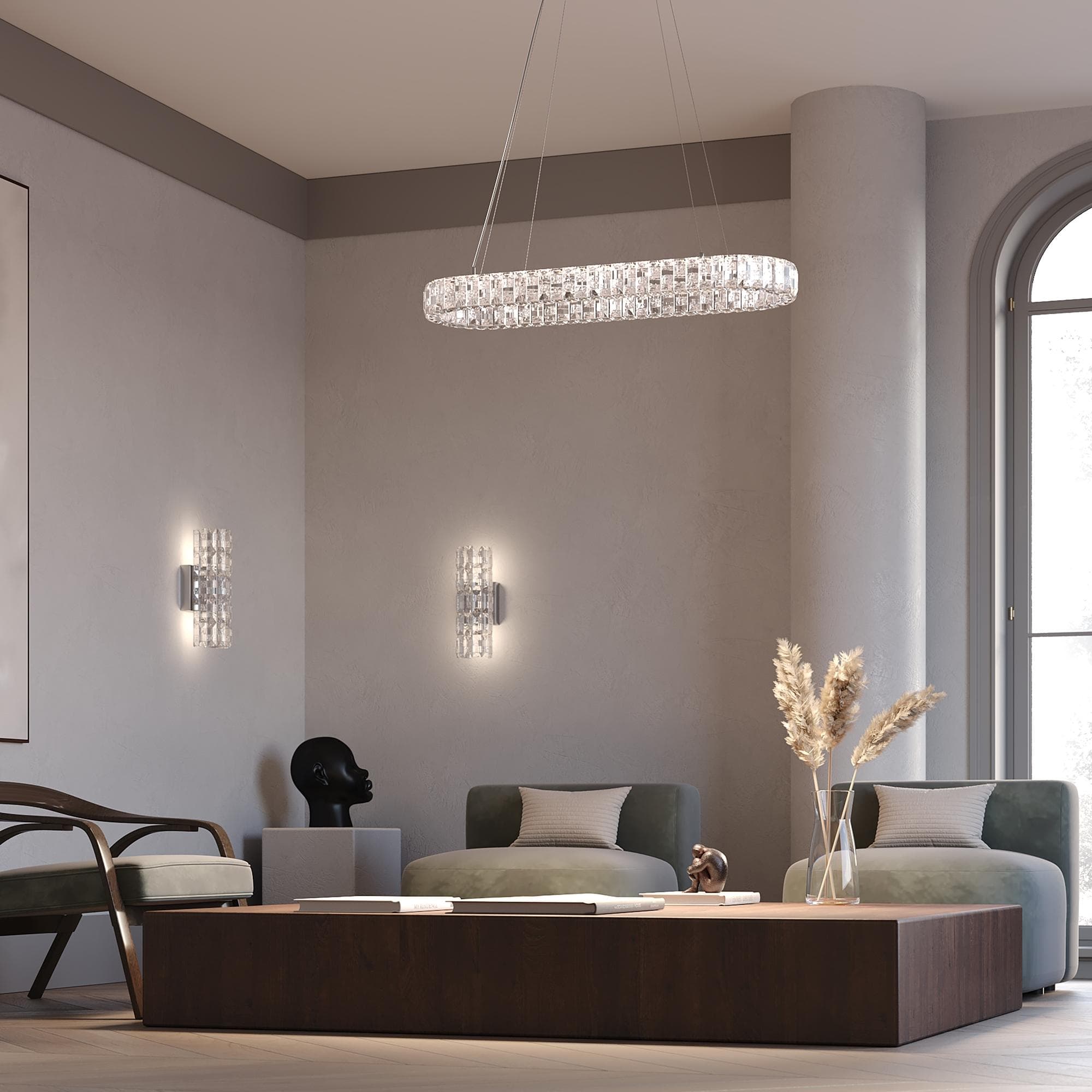Светильник подвесной Castello LED 35W Хром
