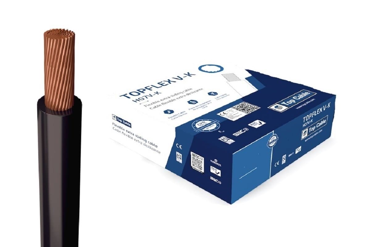 Провод силовой TOPFLEX V-K H07V-K 1х6 черный