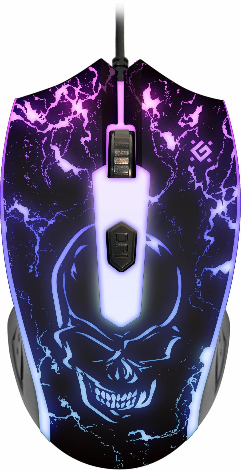 Мышь проводная игровая оптическая Overmatch GM-069, подсветка, USB, 3+колесо прокрутки, 2400 DPI