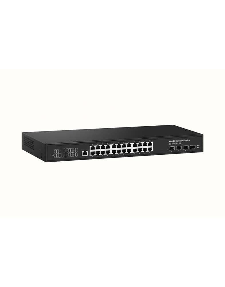 Коммутатор управляемый L3 24 портв RJ45/SFP 10 100 1000 10000 (10G) Мб/с