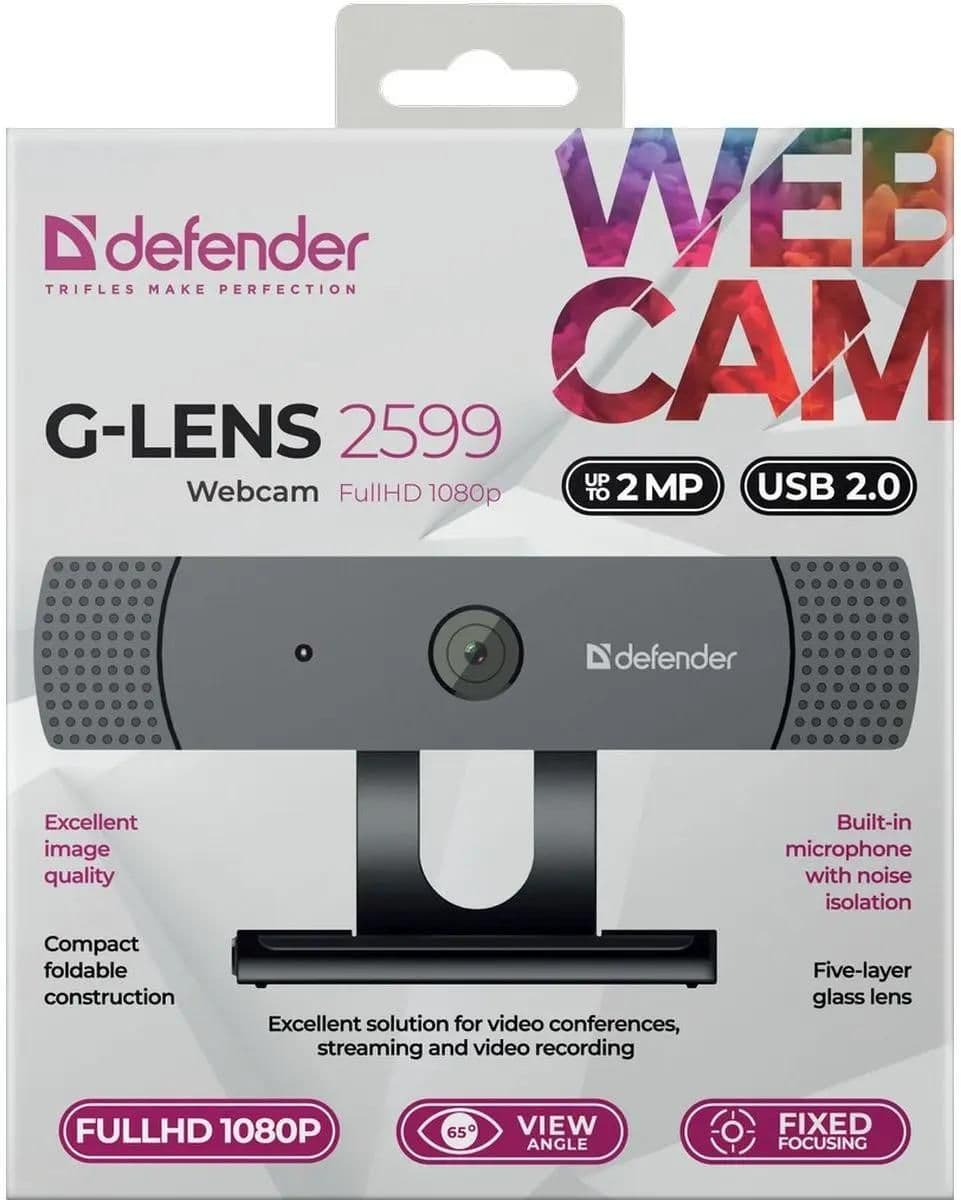 Веб-камера G-lens 2599 2МП, FullHD 1080p
