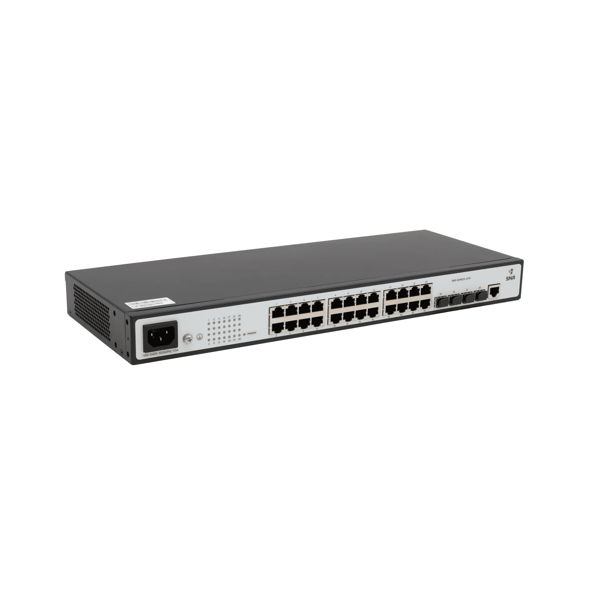 Коммутатор управляемый L2 24 порта RJ45/SFP 10/100/1000 Мб/с