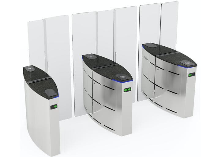 Турникет с раздвижными створками двухпроходный SLIDING GATE SG 5590T комбинированный, ширина прохода 550 + 900 мм