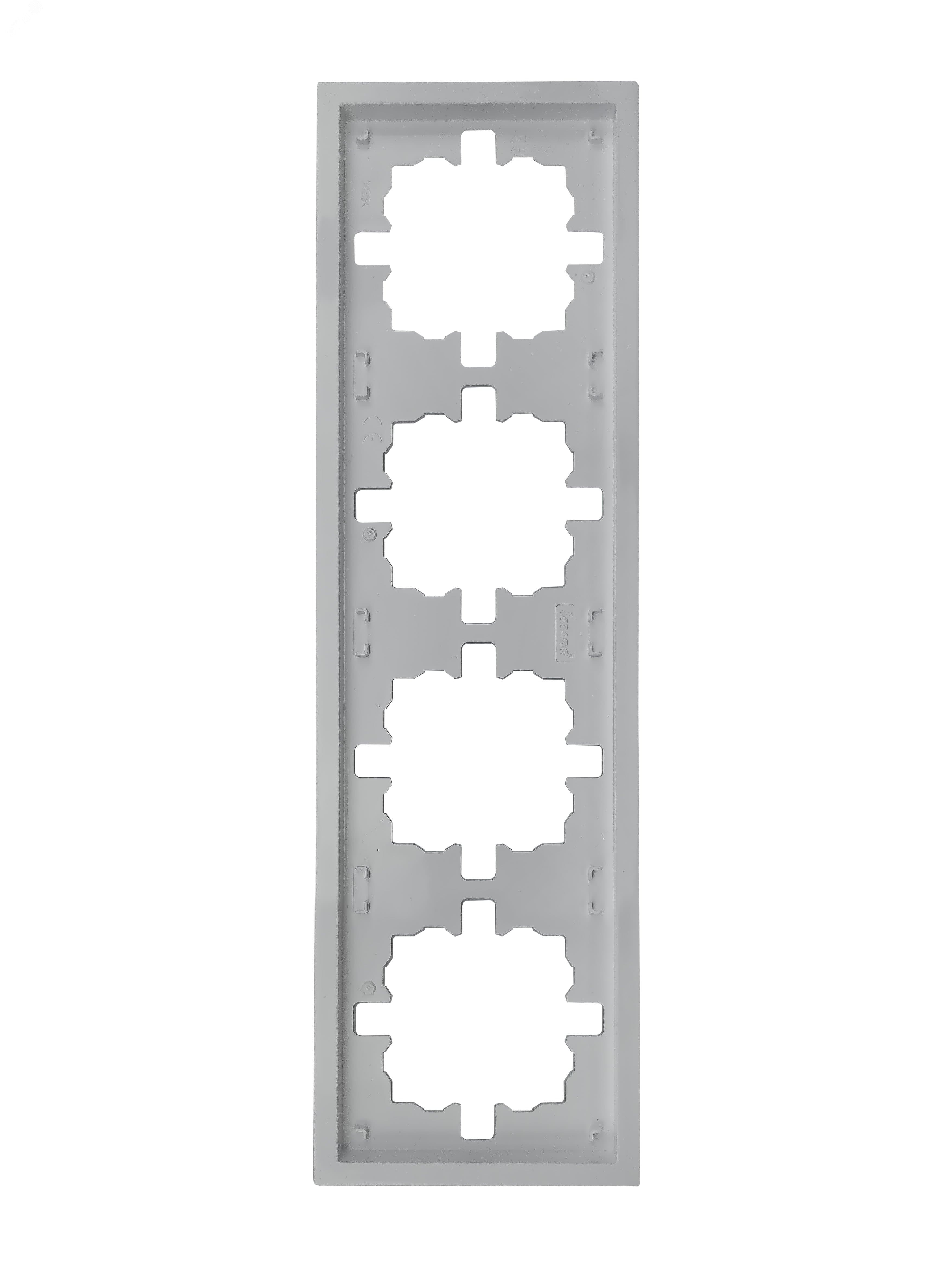 ZIMA Рамка 4-ая универсальная, белая Lezard 704-0200-149
