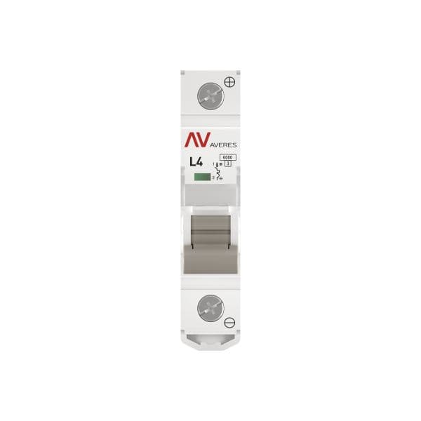 Выключатель автоматический AV-6 DC 1P 4A (L) 6kA AVERES