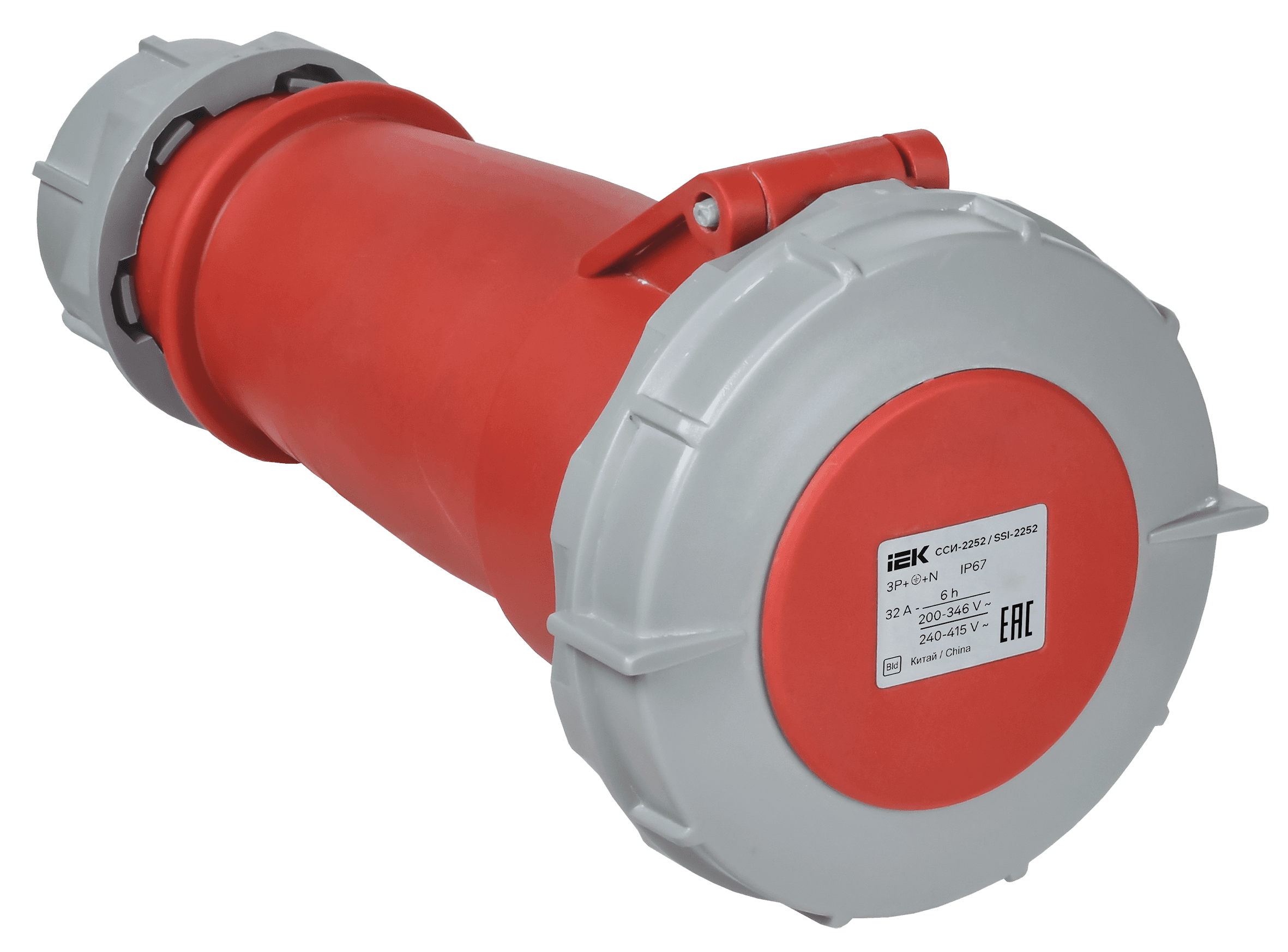 Розетка переносная ССИ-2252 32А-6ч 380В 3P+PE+N IP67 IEK