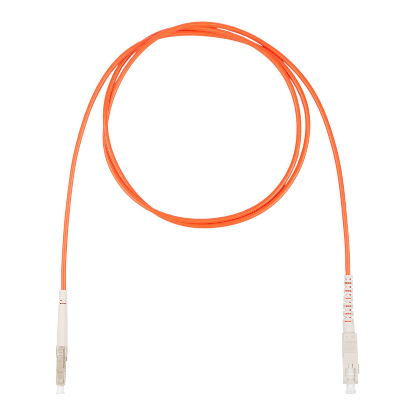 Патч-корд оптический, LC-SC симплекс (simplex) OM2, нг(А)-HF, оранжевый, 15 м