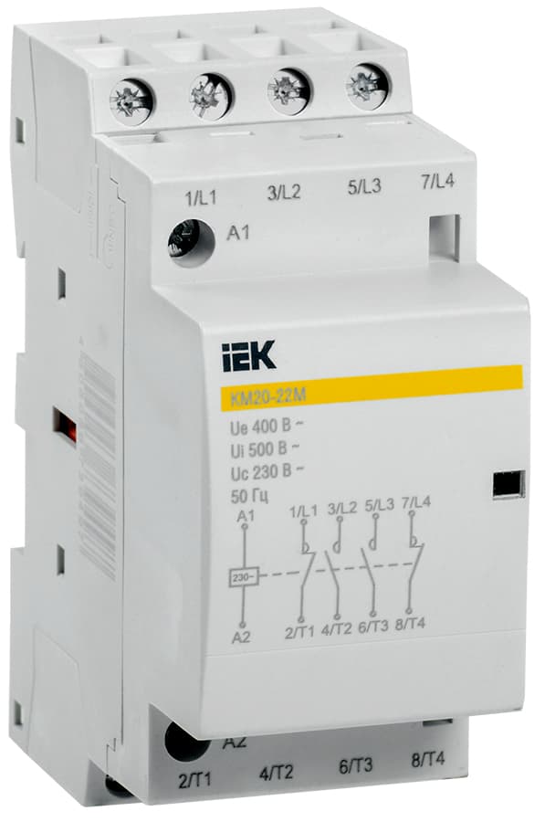 Контактор модульный КМ20-22M AC