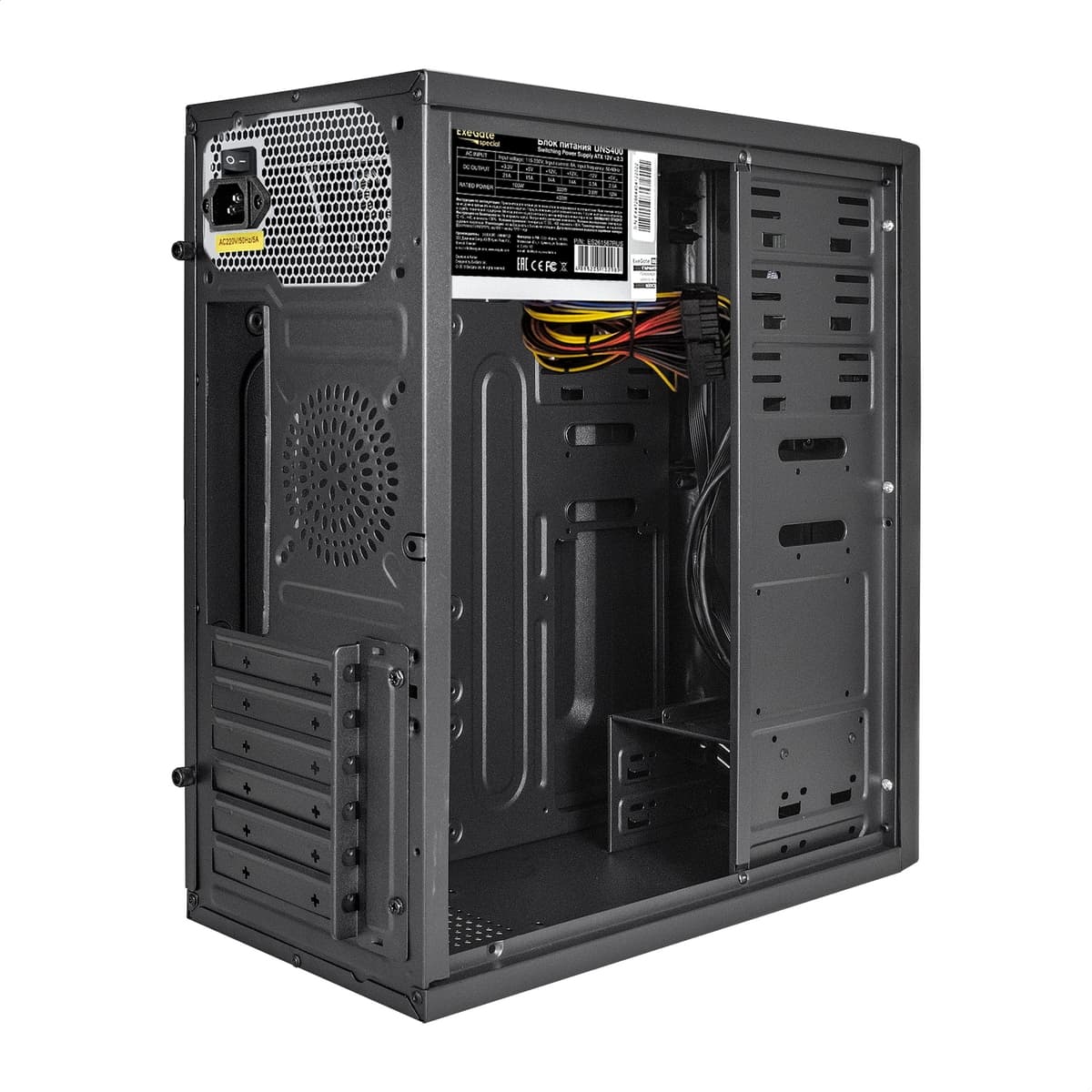 Корпус для ПК, Miditower, ATX, БП 400W, 1xUSB + 2xUSB 3.0, аудио