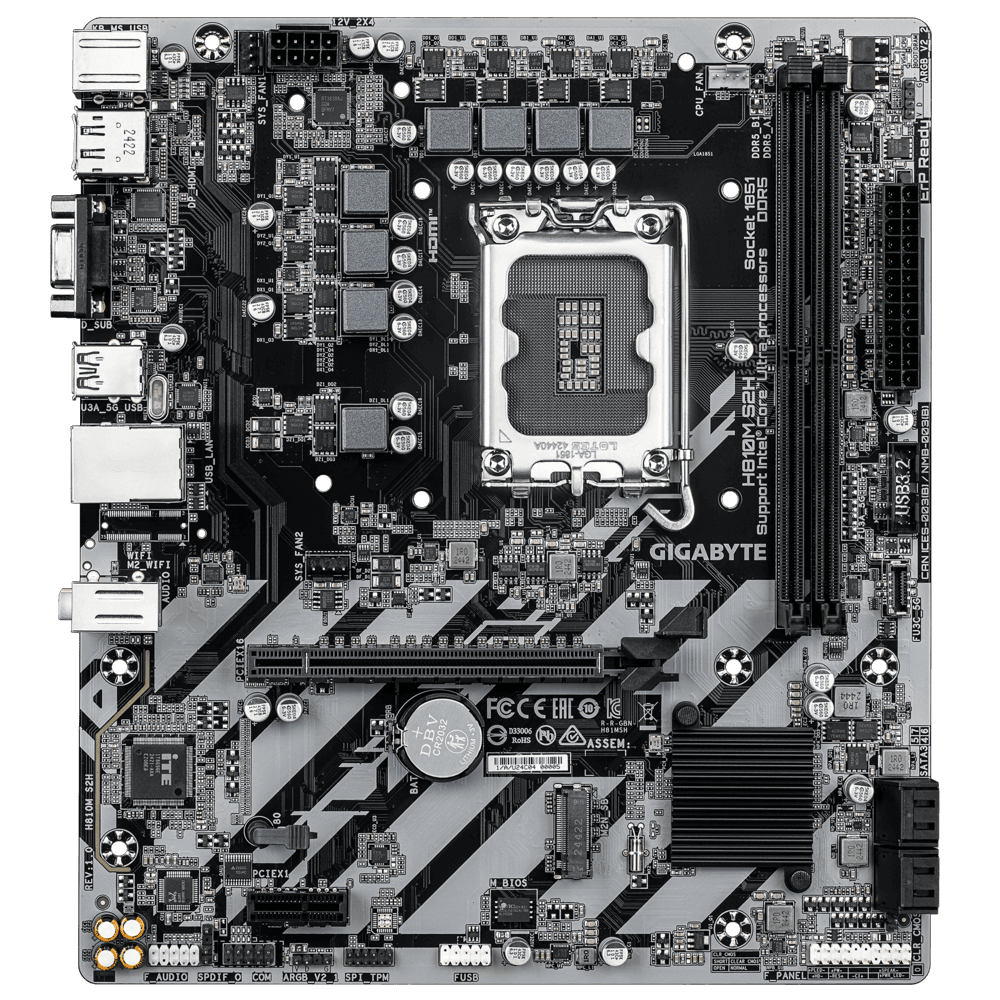 Материнская плата H810M S2H, Intel H810, Micro ATX