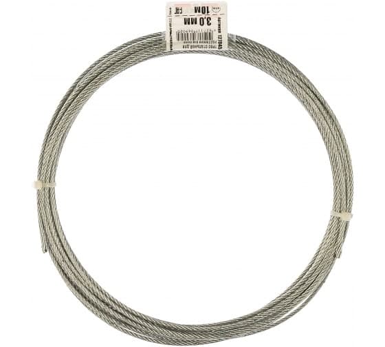 Трос DIN3055 1мм стальной оцинкованный (20м)