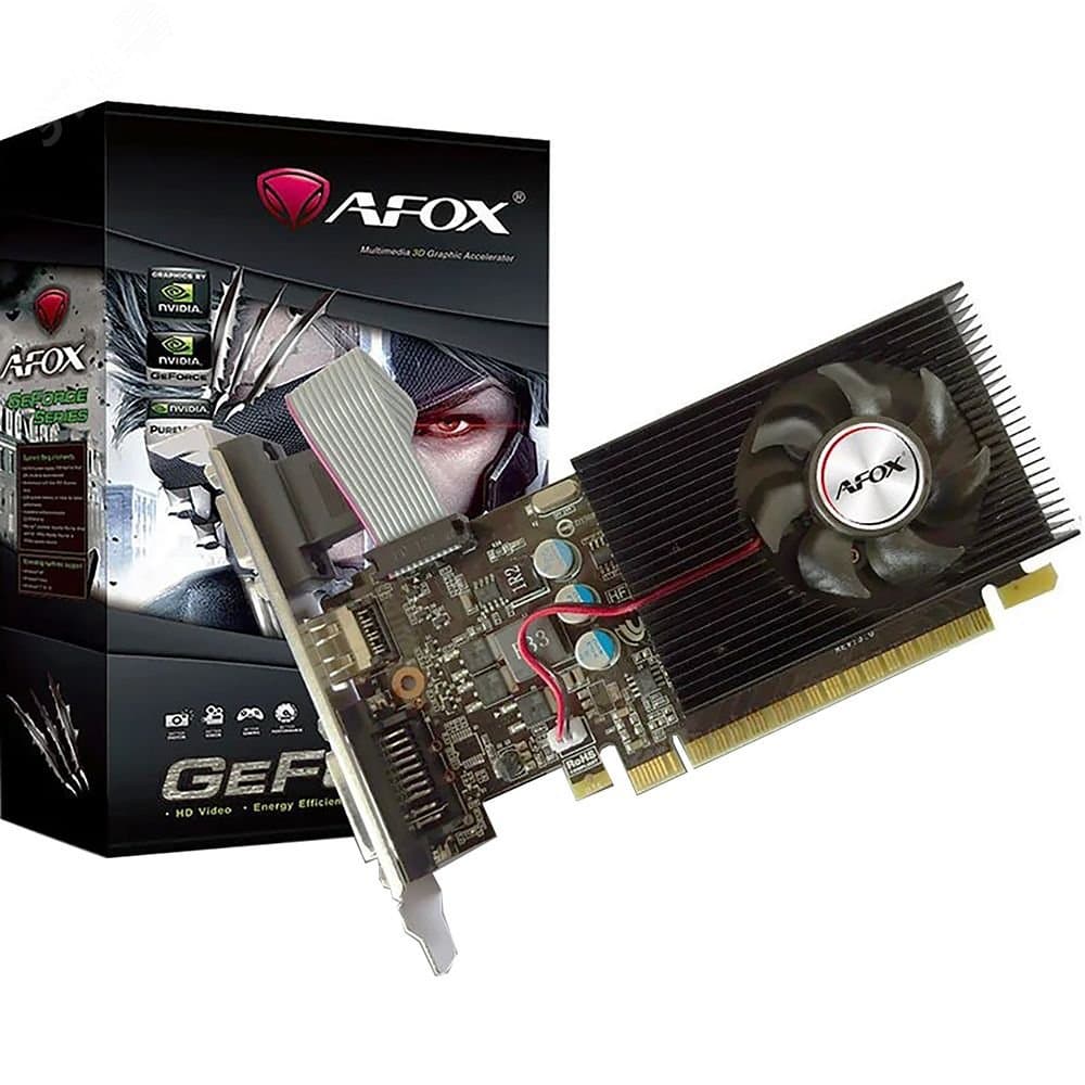 Видеокарта GT730, NVIDIA GEFORCE GT730, 2 ГБ, GDDR5, PCI-Express 2.0, 1 куллер