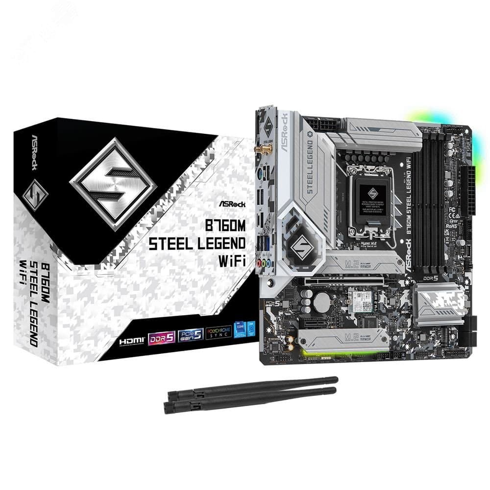 Материнская плата B760M STEEL LEGEND WIFI, Intel B760, mATX