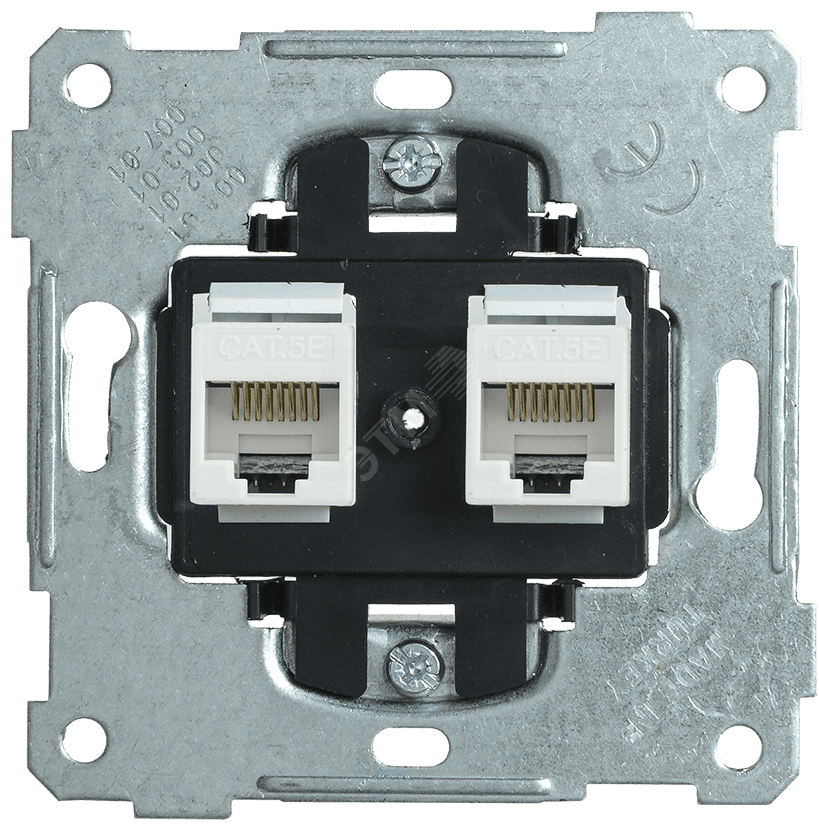 Розетка 2-ая компьютерная RJ45 Cat5e BOLERO