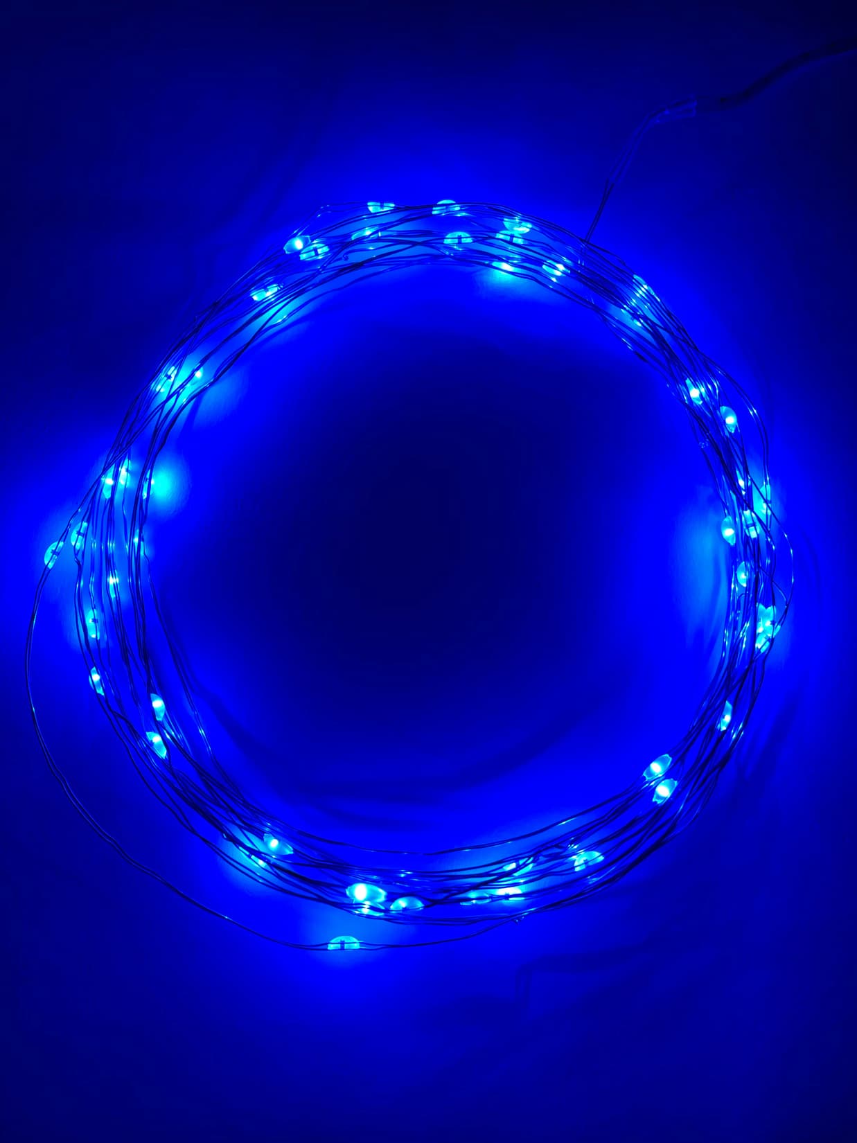 Гирлянда LED Нить 5 м синий свет, АА ENIN -5NB