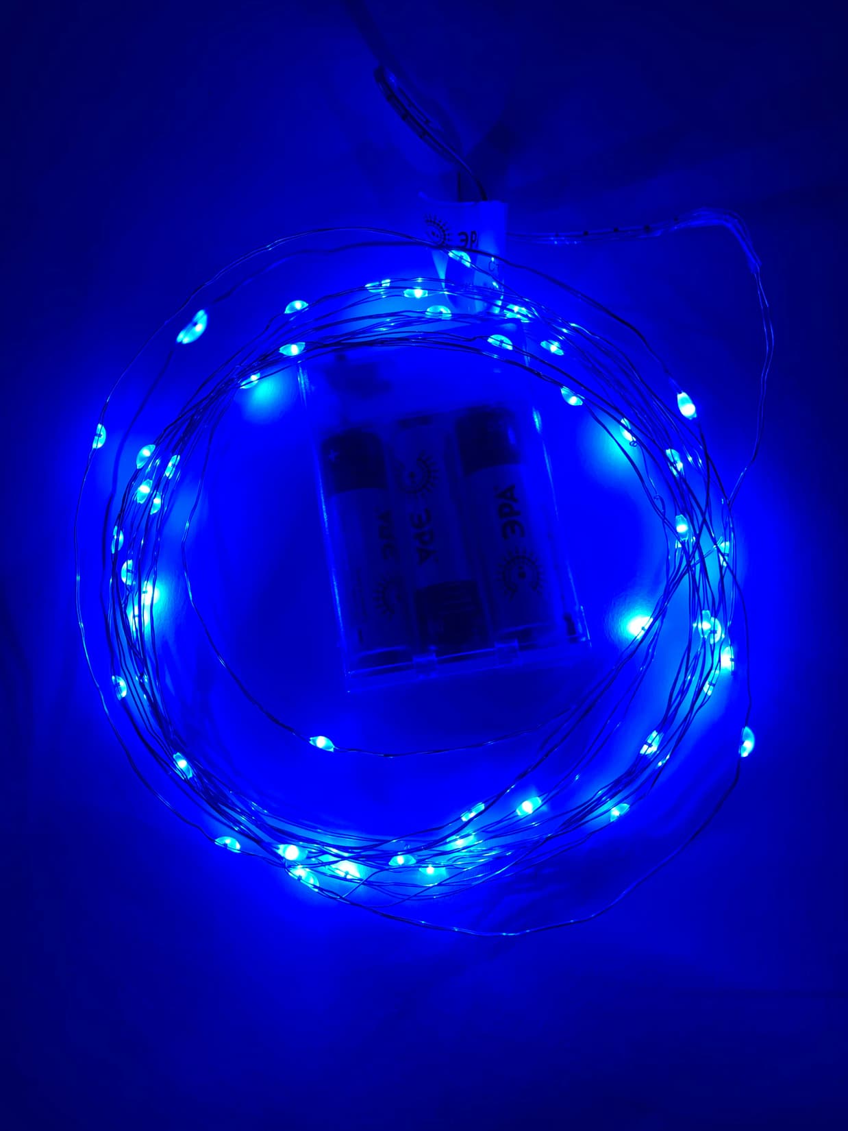 Гирлянда LED Нить 5 м синий свет, АА ENIN -5NB