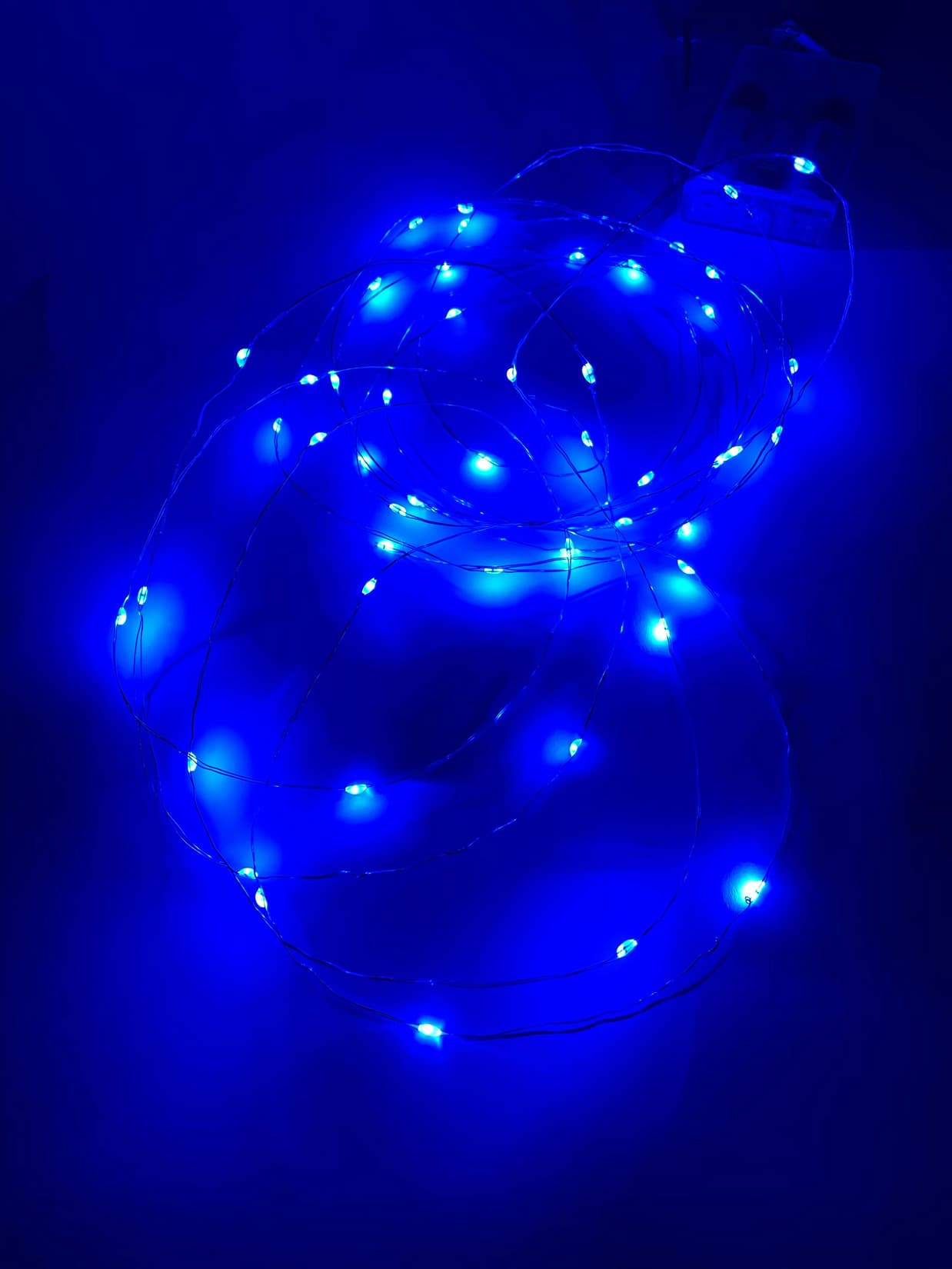 Гирлянда LED Нить 5 м синий свет, АА ENIN -5NB