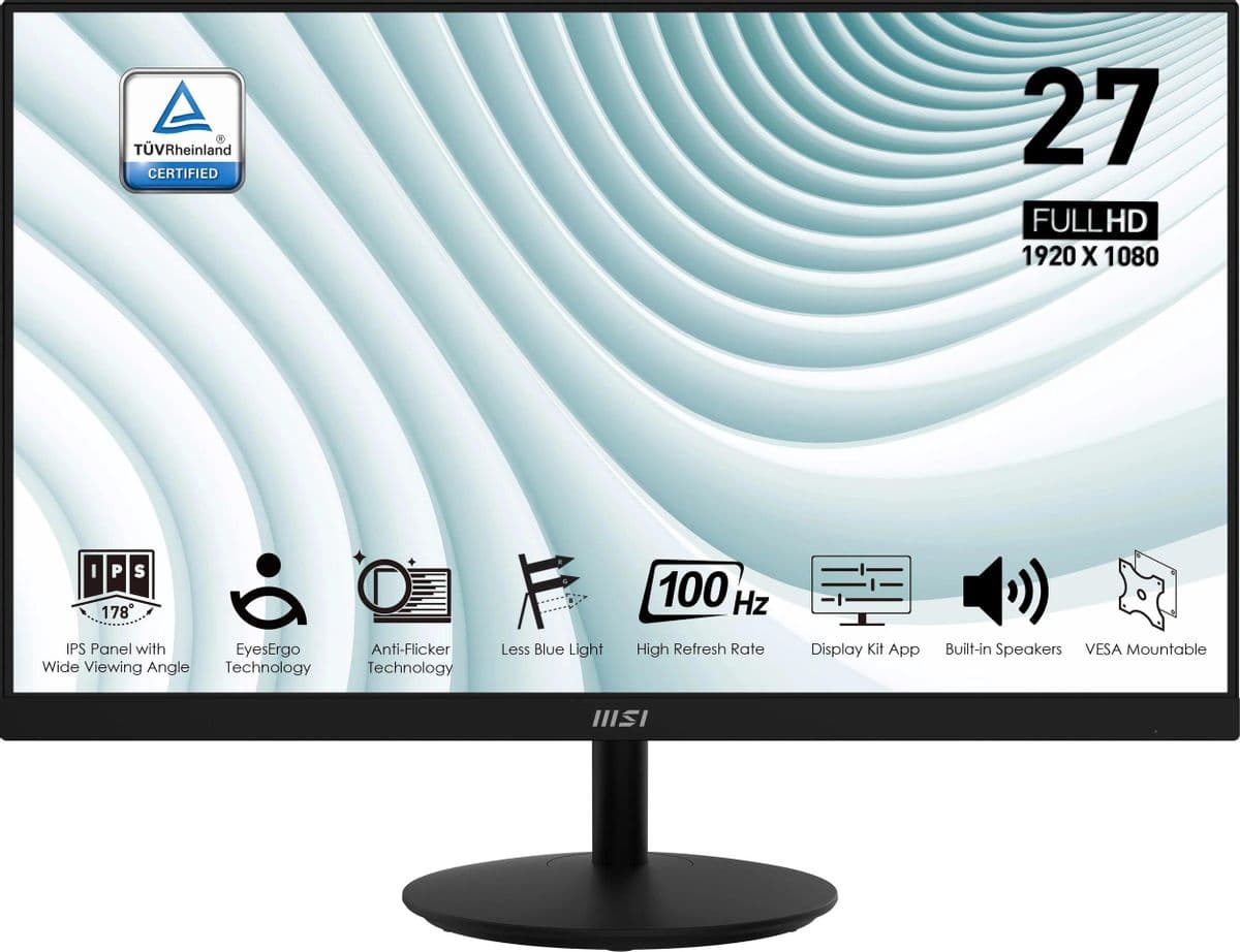 Монитор для компьютера 27'' PRO MP271A,IPS,1920x1080,D-Sub,HDMI,DP,1ms,300cd,100Hz,MM