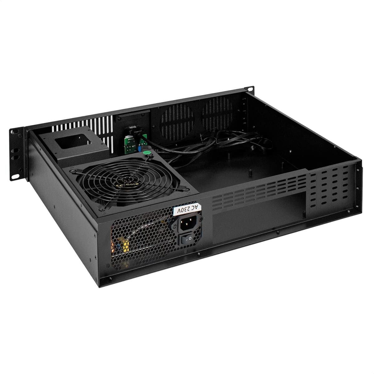 Серверный корпус 2U, 19'' стоечный, глубина 350 мм, БП 500W, 2xUSB + 1xUSB 3.0
