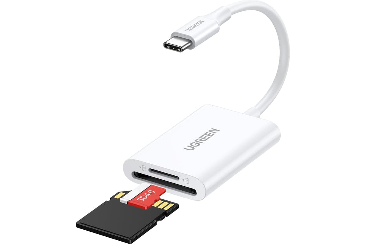 Картридер многофункциональный CM265 USB-C - SD+TF 3.0, белый