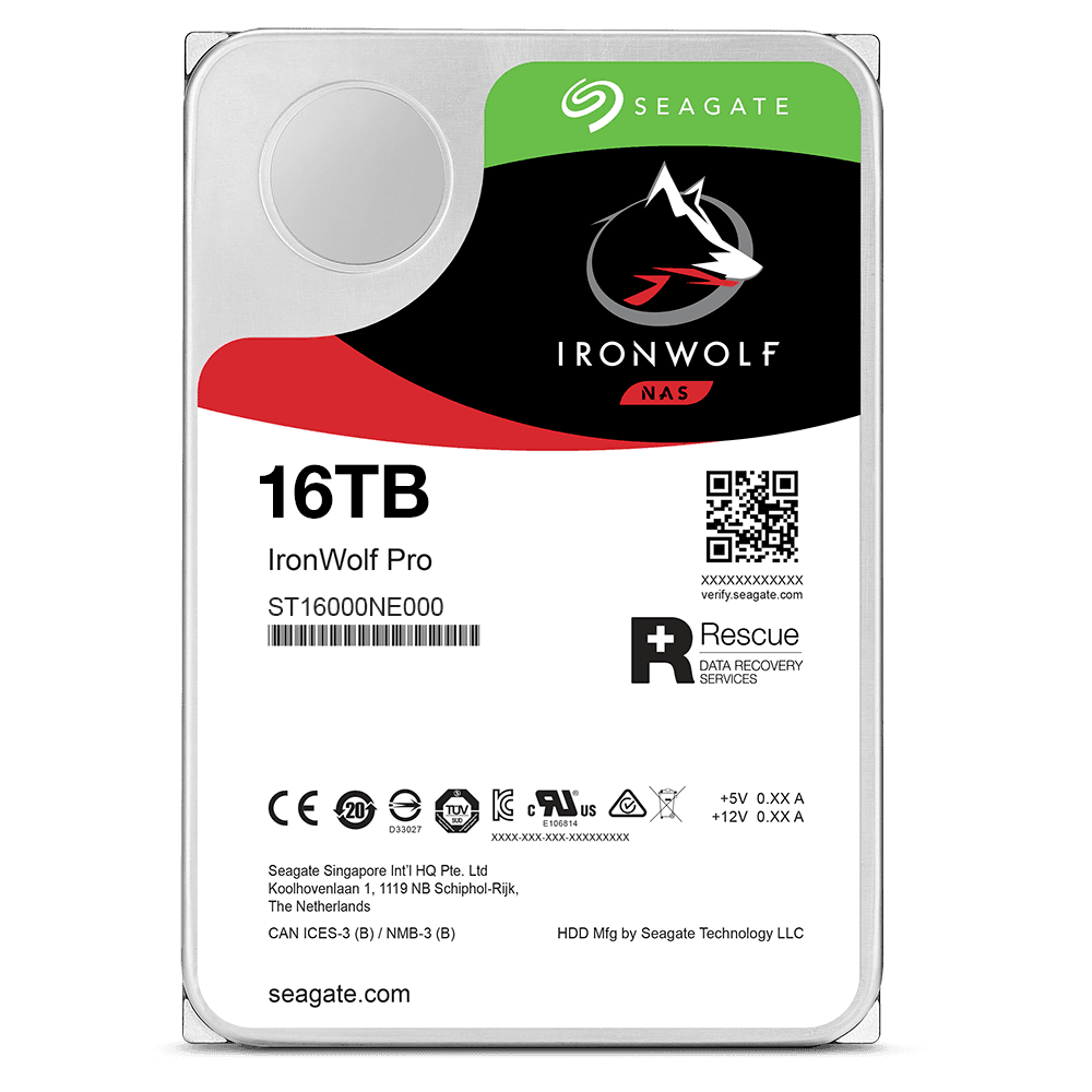 Жесткий диск 3.5'' 16 TБ IronWolf Pro, SATAIII, 7200 об/мин, 256 МБ