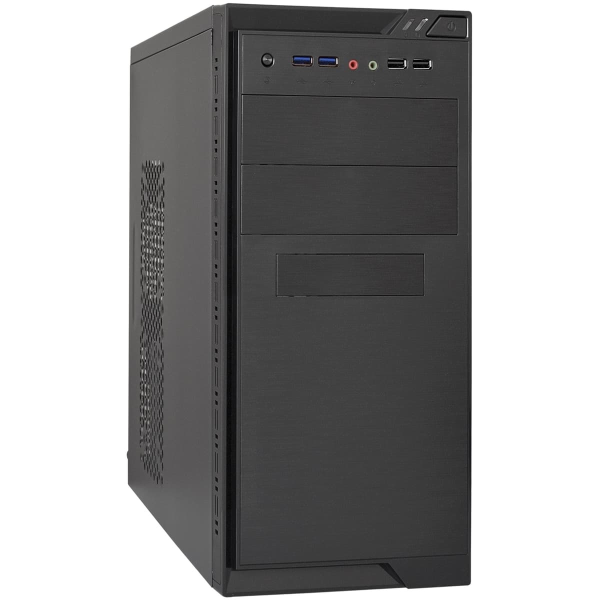 Корпус для ПК, Minitower, mATX, БП 350W, 2xUSB + 2xUSB 3.0, аудио, чёрный