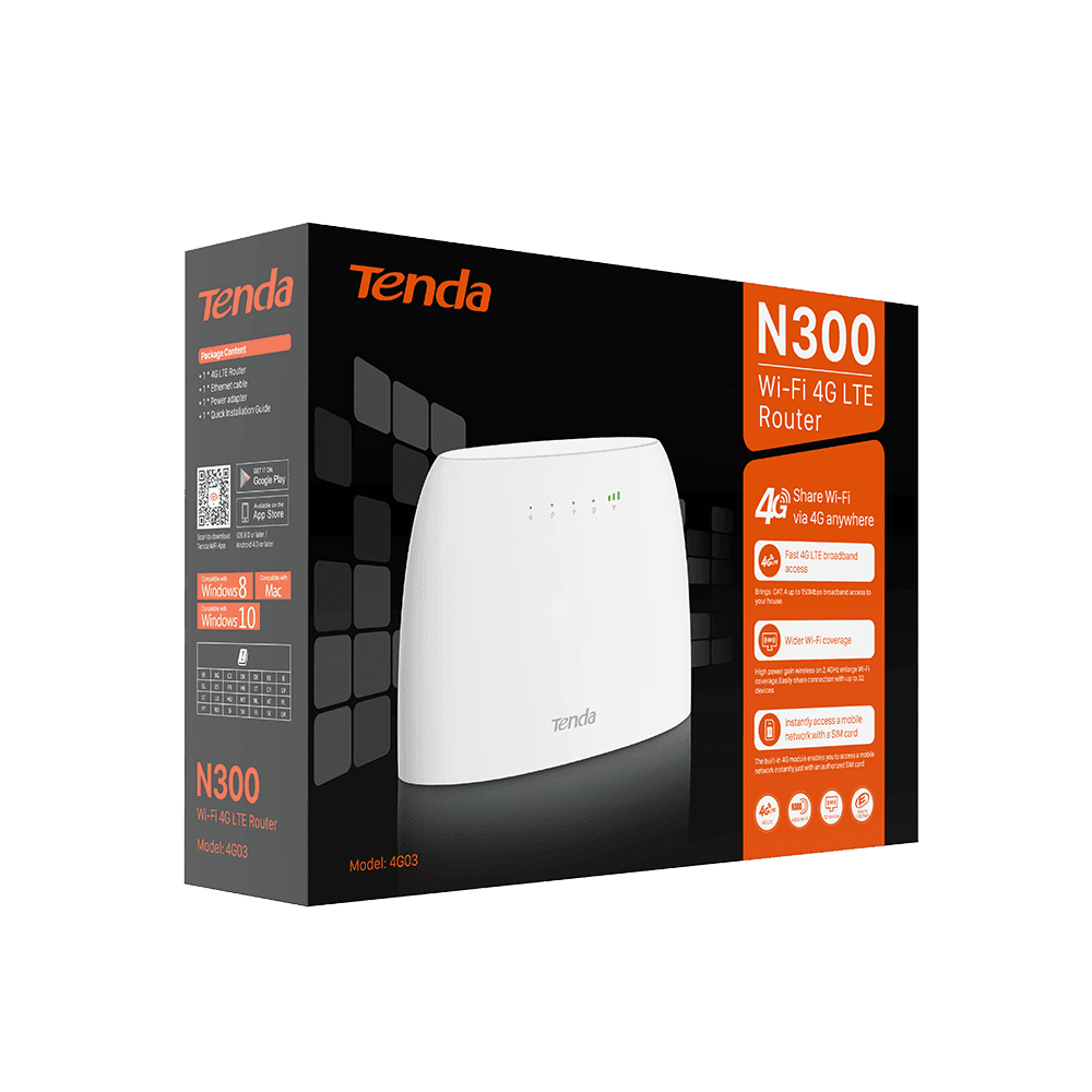 Маршрутизатор  4G03, 300Мбит/с, 802.11 b/g/n,TR069, слот для SIM