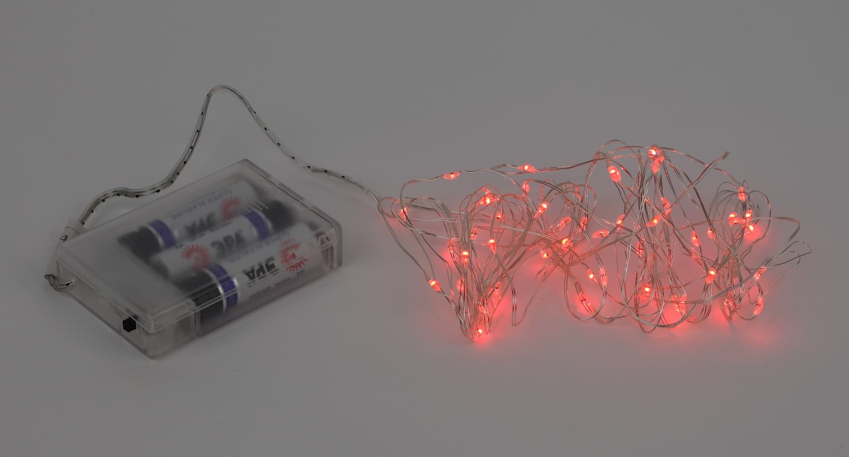 Гирлянда LED Нить 5 м красный свет, АА ENIN -5NR