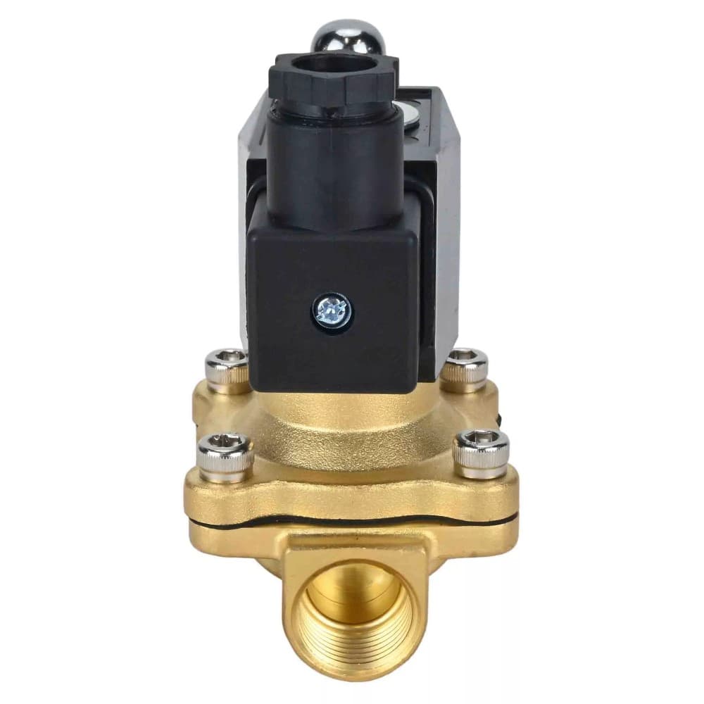 Клапан электромагнитный VS2W-300E-NC 3/8'' Ду10 Ру10 прямого действия двухходовой, корпус латунь, присоединение внутренняя резьба, уплотнение EPDM, нормально-закрытый, катушка 24В AC