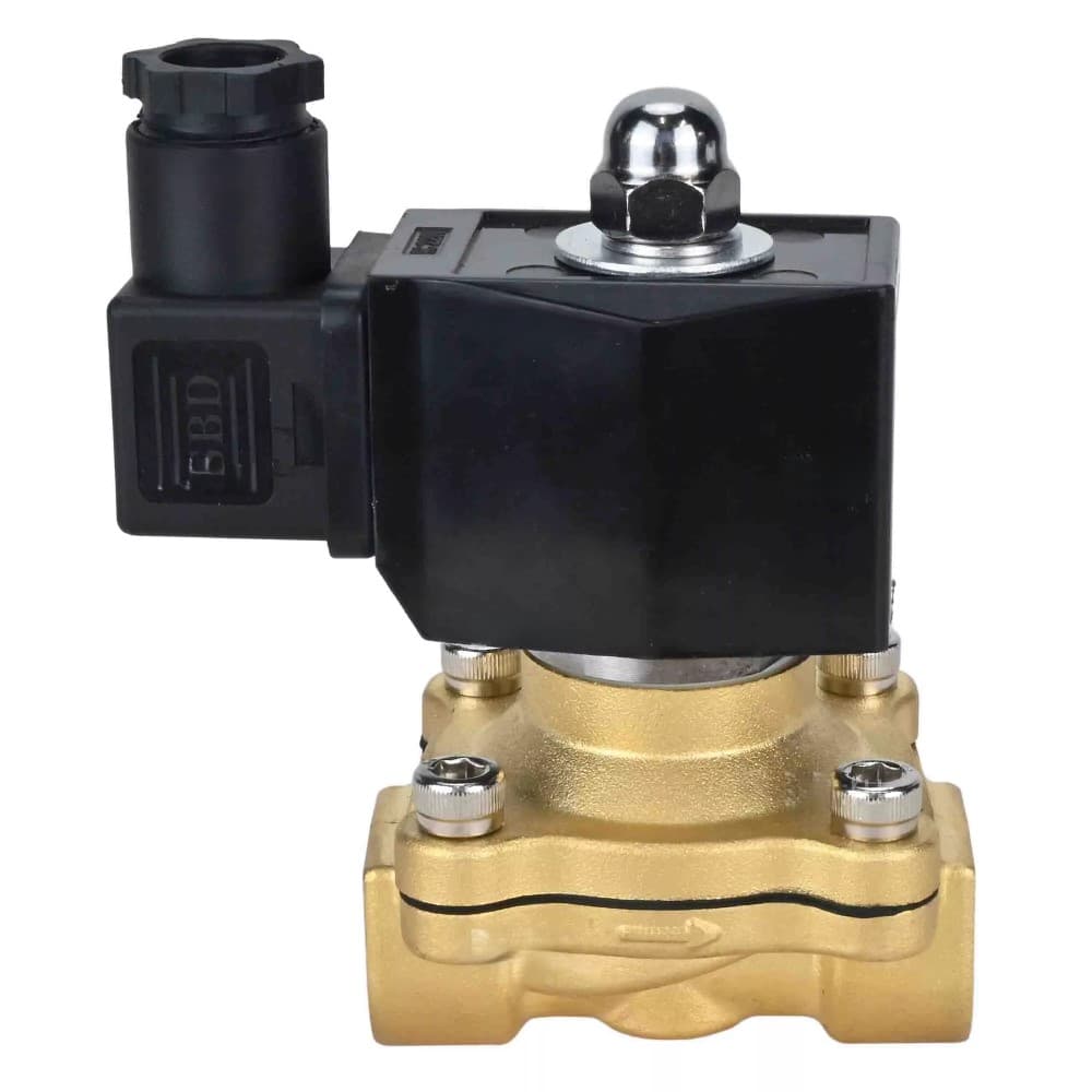 Клапан электромагнитный VS2W-300E-NC 3/8'' Ду10 Ру10 прямого действия двухходовой, корпус латунь, присоединение внутренняя резьба, уплотнение EPDM, нормально-закрытый, катушка 24В AC