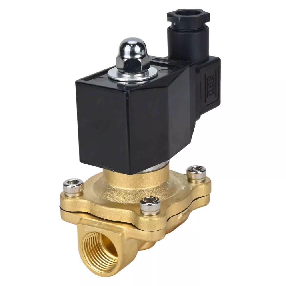 Клапан электромагнитный VS2W-300E-NC 3/8'' Ду10 Ру10 прямого действия двухходовой, корпус латунь, присоединение внутренняя резьба, уплотнение EPDM, нормально-закрытый, катушка 24В AC