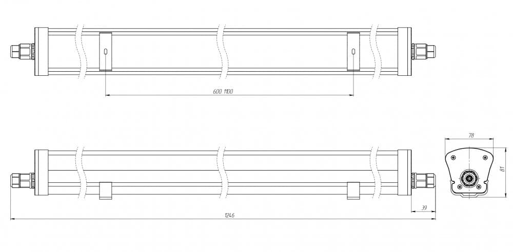 Светильник LPO/LSP SE 60/5600 Mini-12 opal 3K T A