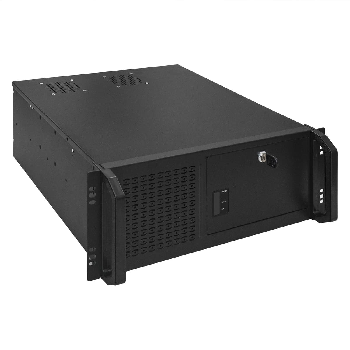 Серверный корпус 4U, 19'' стоечный, глубина 450 мм, БП 800W, USB