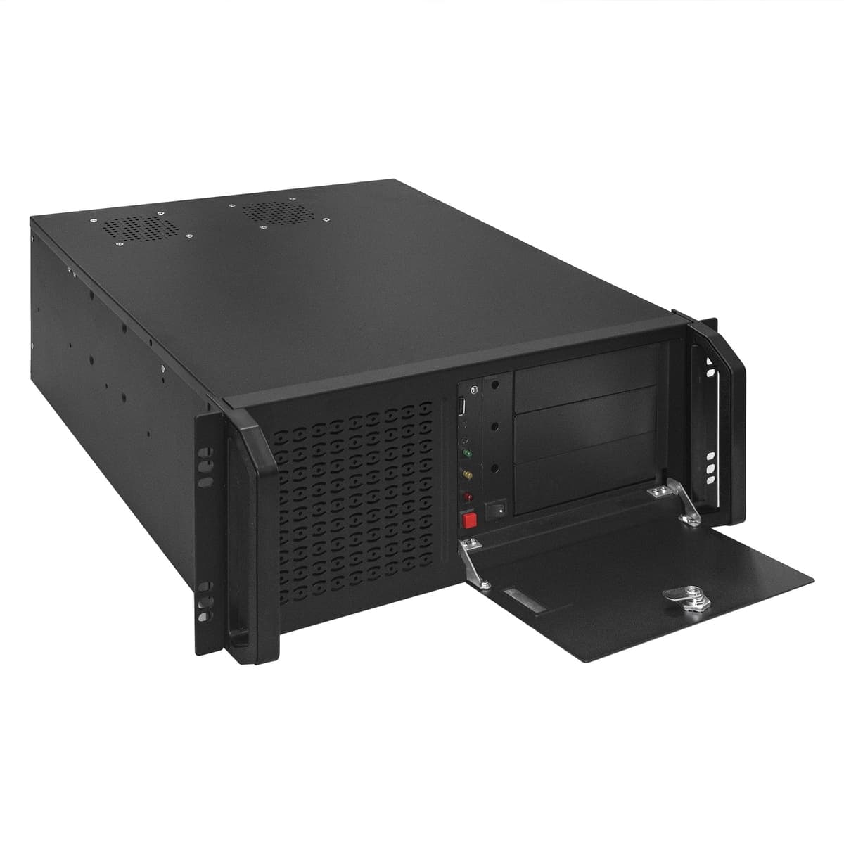 Серверный корпус 4U, 19'' стоечный, глубина 450 мм, БП 800W, USB