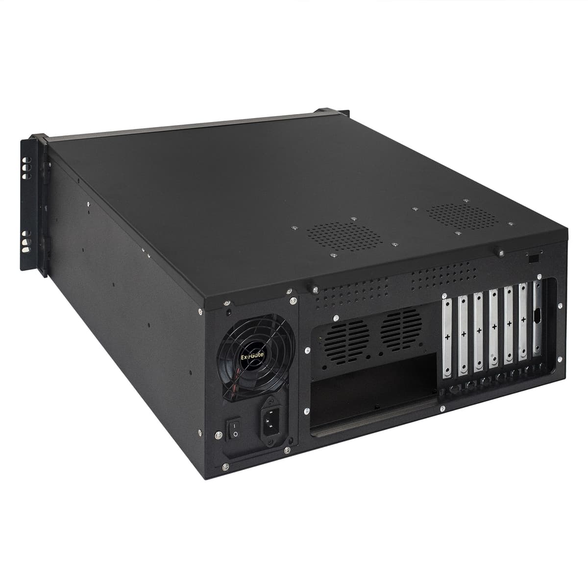 Серверный корпус 4U, 19'' стоечный, глубина 450 мм, БП 800W, USB