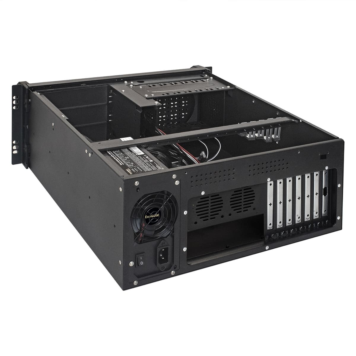 Серверный корпус 4U, 19'' стоечный, глубина 450 мм, БП 800W, USB